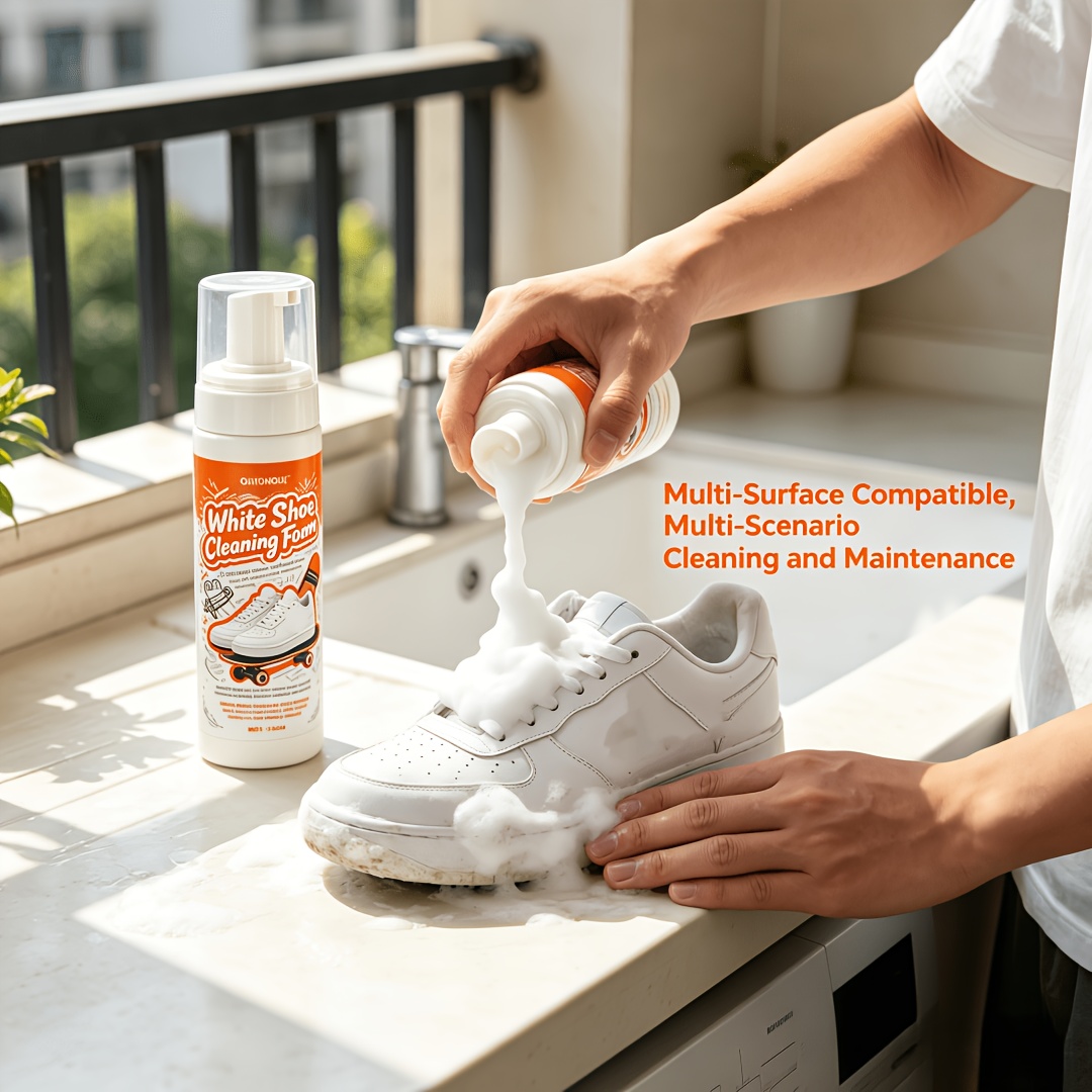 Sneaker Care White - Portable No Rinse White Shoe Cleaner