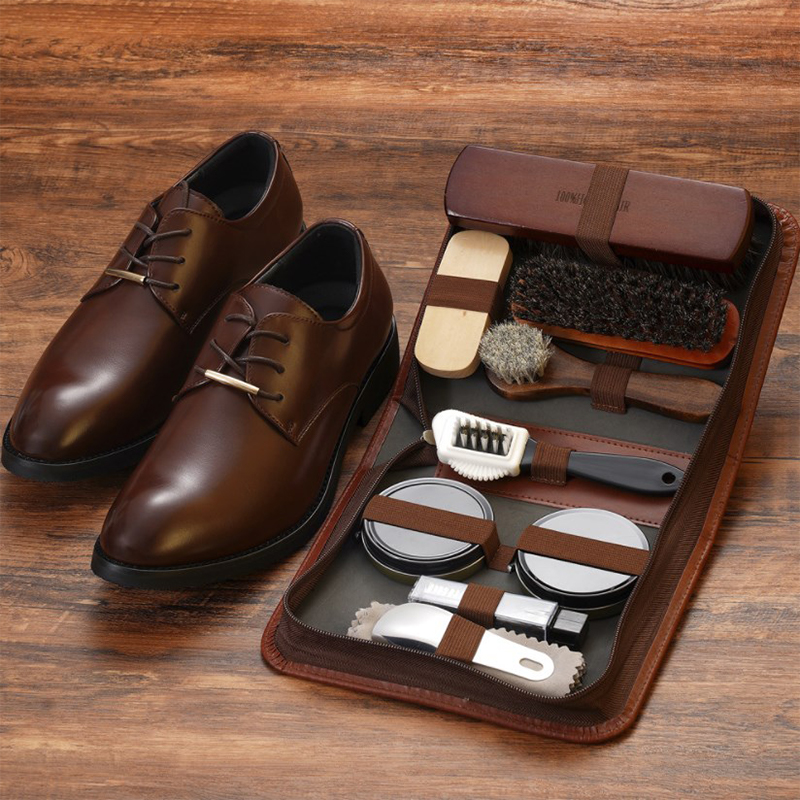 Sneaker Leather Care - HorseHair Shoe Brush Set Leather Care
