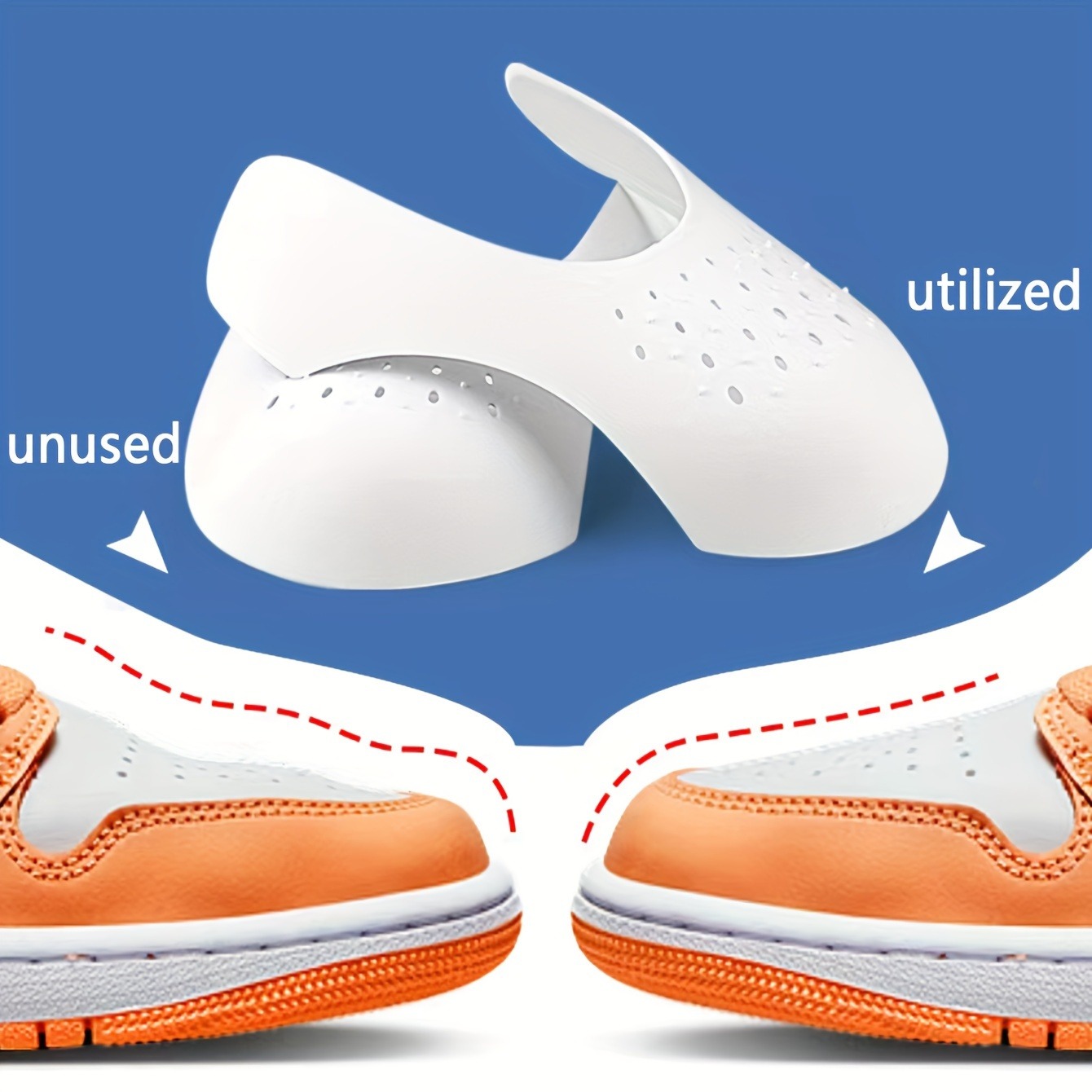Sneaker Care Crease Protector - 4 PCS Anti-Wrinkle Shoe Shield, Sneaker