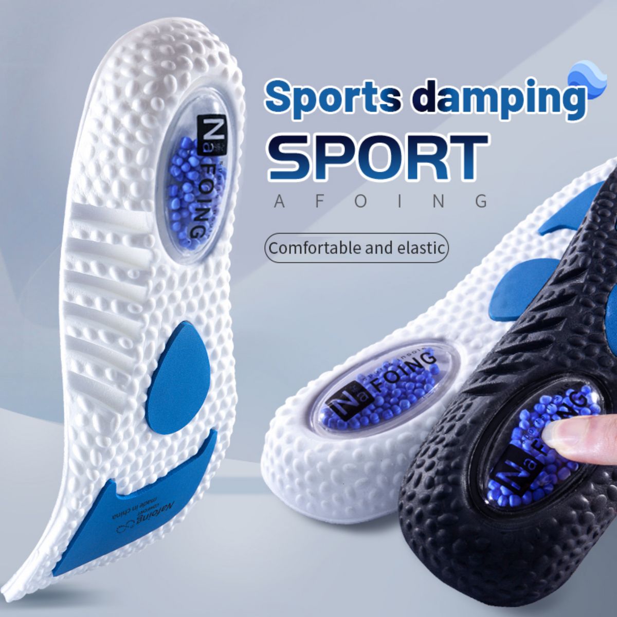 Care For Sneaker - 1Pair Upgrade Sports Shock Absorption Insole