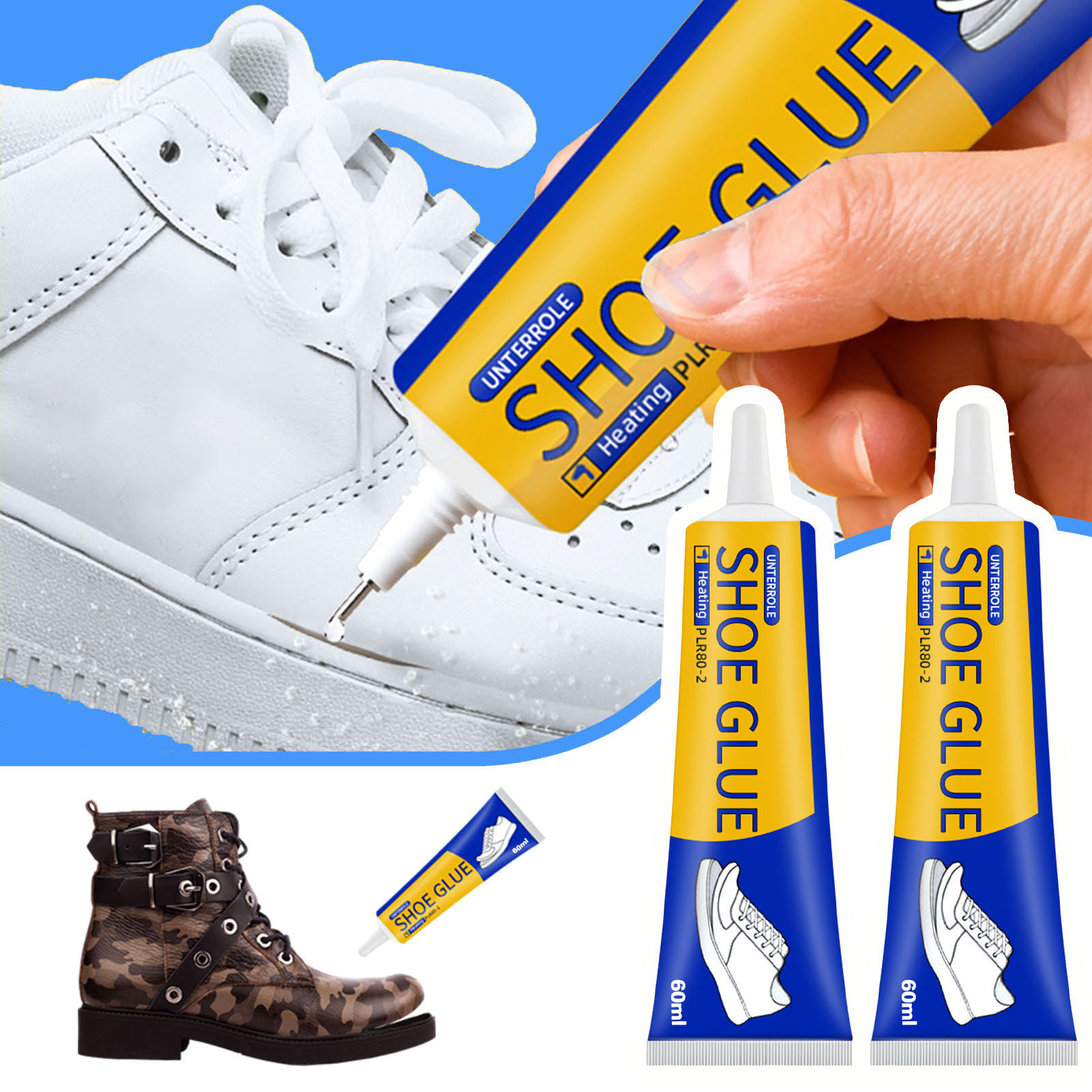 Care For Sneaker - 1/2/3pcs 60ml Strong Shoe Adhesive DIY