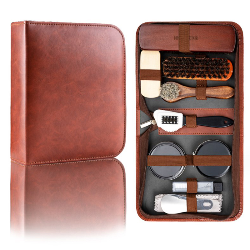 HorseHair Shoe Brush Set Leath - Sneaker Leather Care ulasan dan harga