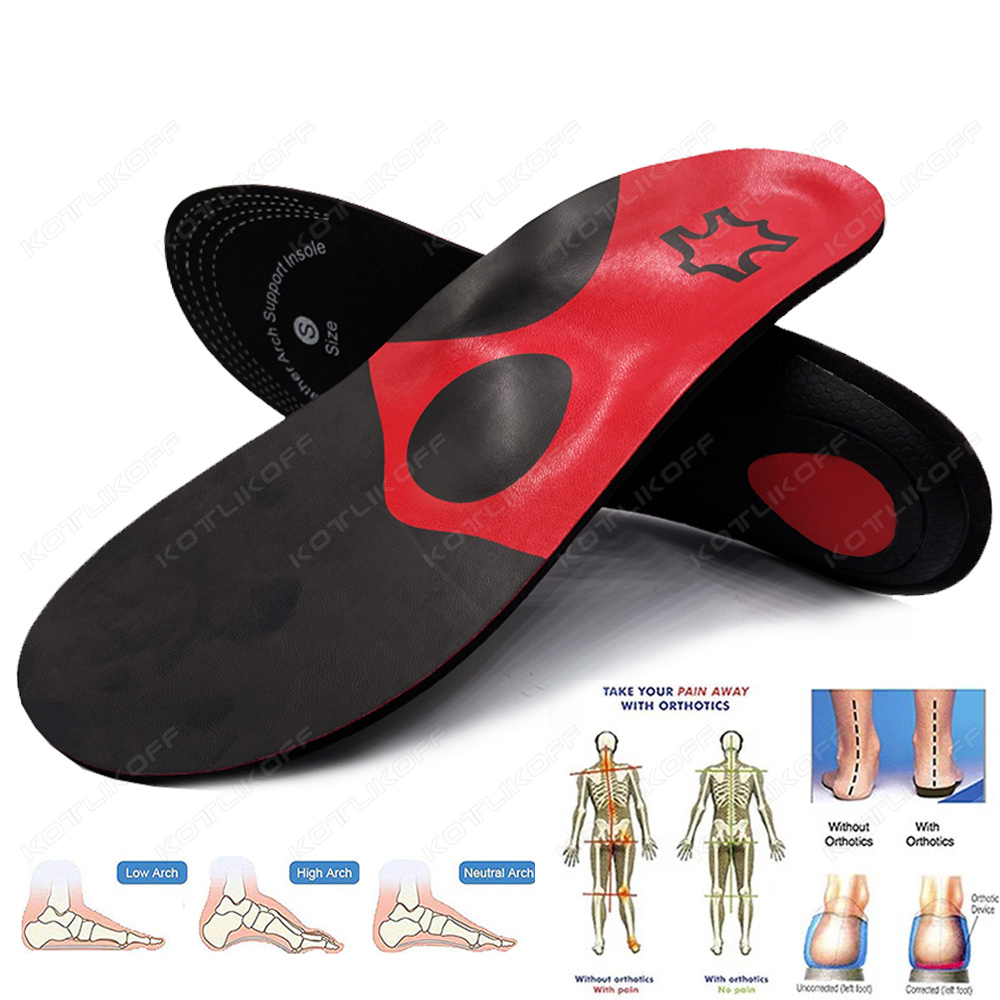PU Leather Orthopedic Insole O - Sneaker Leather Care ulasan dan harga